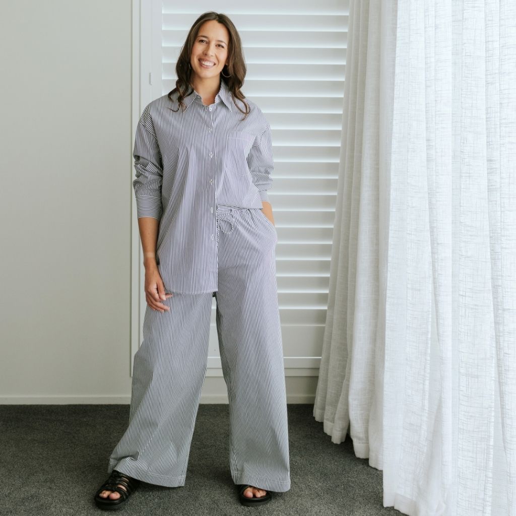 Amber Women's Oversized Shirt | Stripe