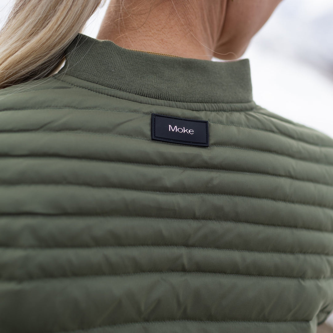 Kaz Puffer Down Coat - Olive Green