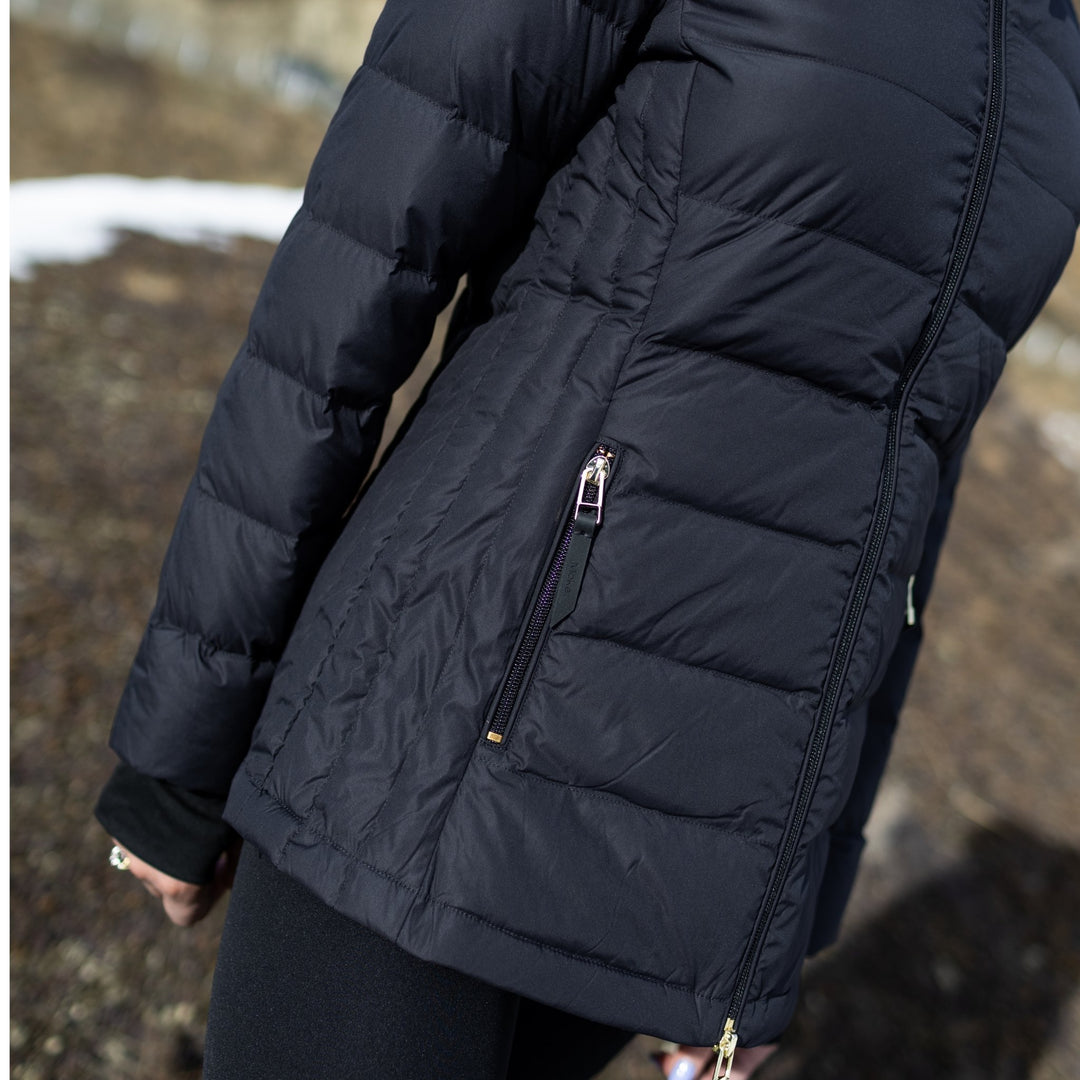 Lucy Packable Puffer Down Jacket - Black