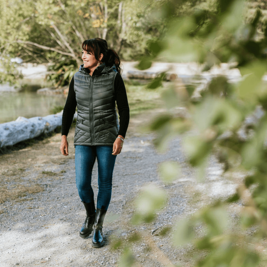 Packable down best sale vest womens