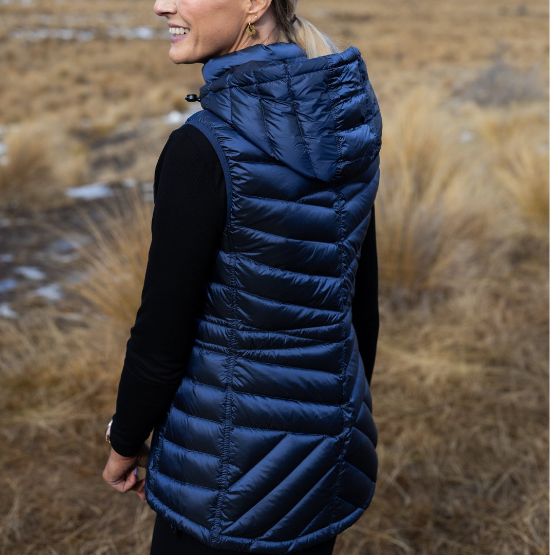 Mary-Claire 90/10 Packable Down Vest - Moonlight