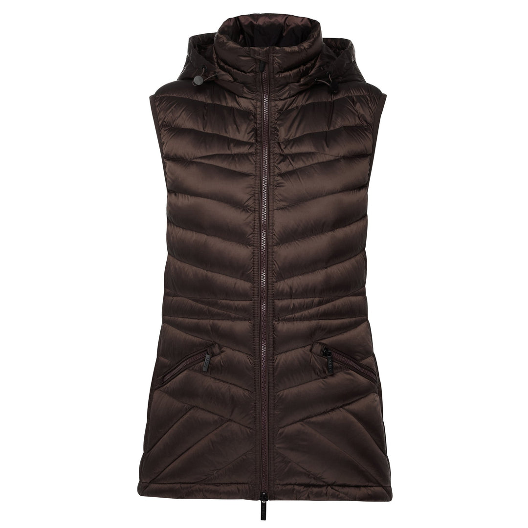 Mary-Claire 90/10 Packable Puffer Vest - Chocolate