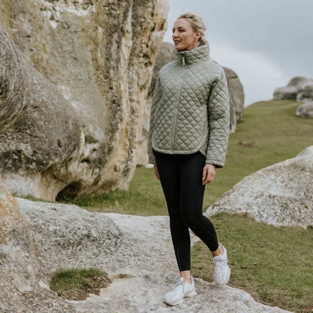 Melissa Women's Quilted Jacket | Green Tea | Green - Moke Apparel