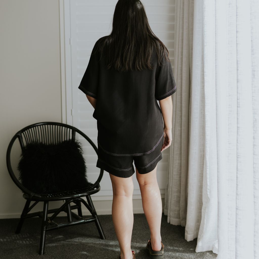 Missy Women's Viscose Blend Shirt - Black