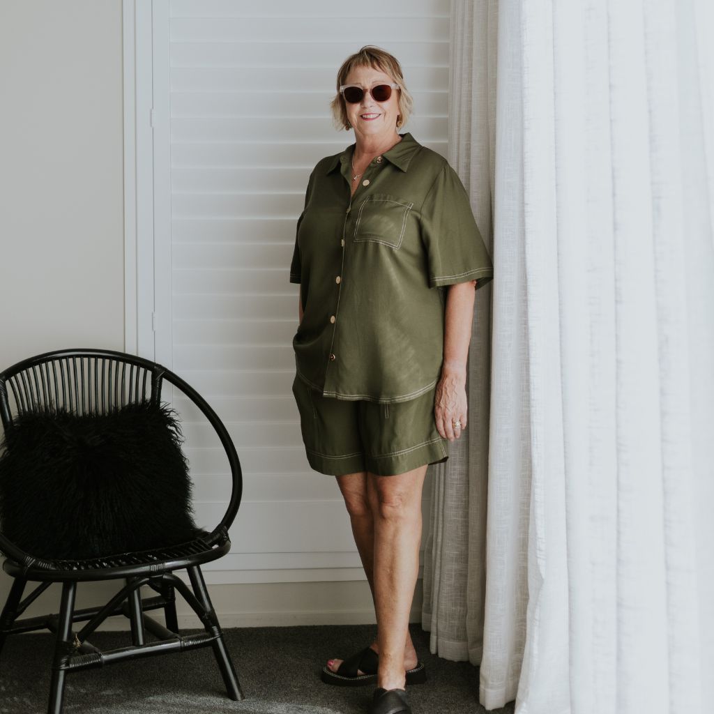 Missy Women's Viscose Blend Shirt - Bonsai Green