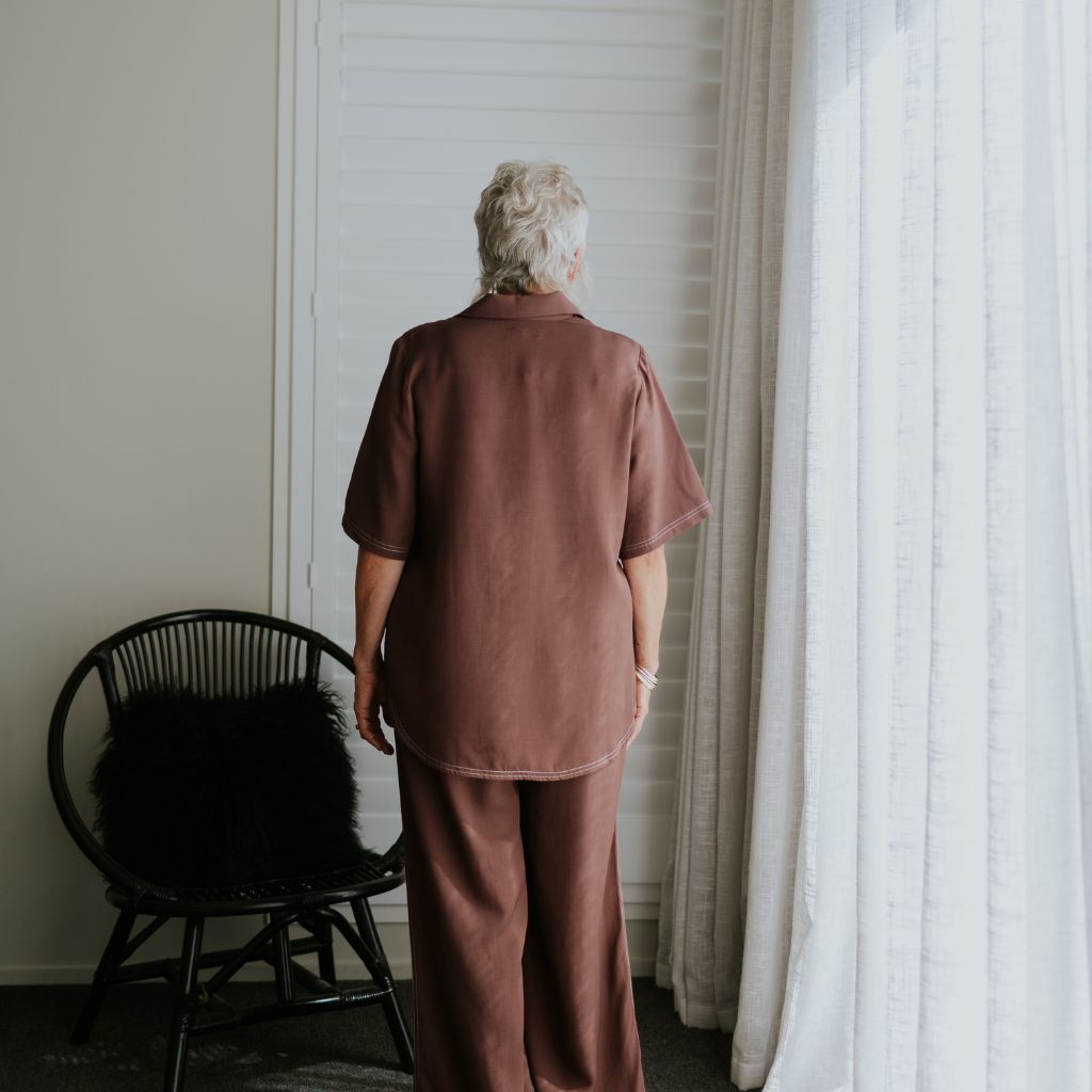 Missy Women's Viscose Blend Shirt - Cocoa