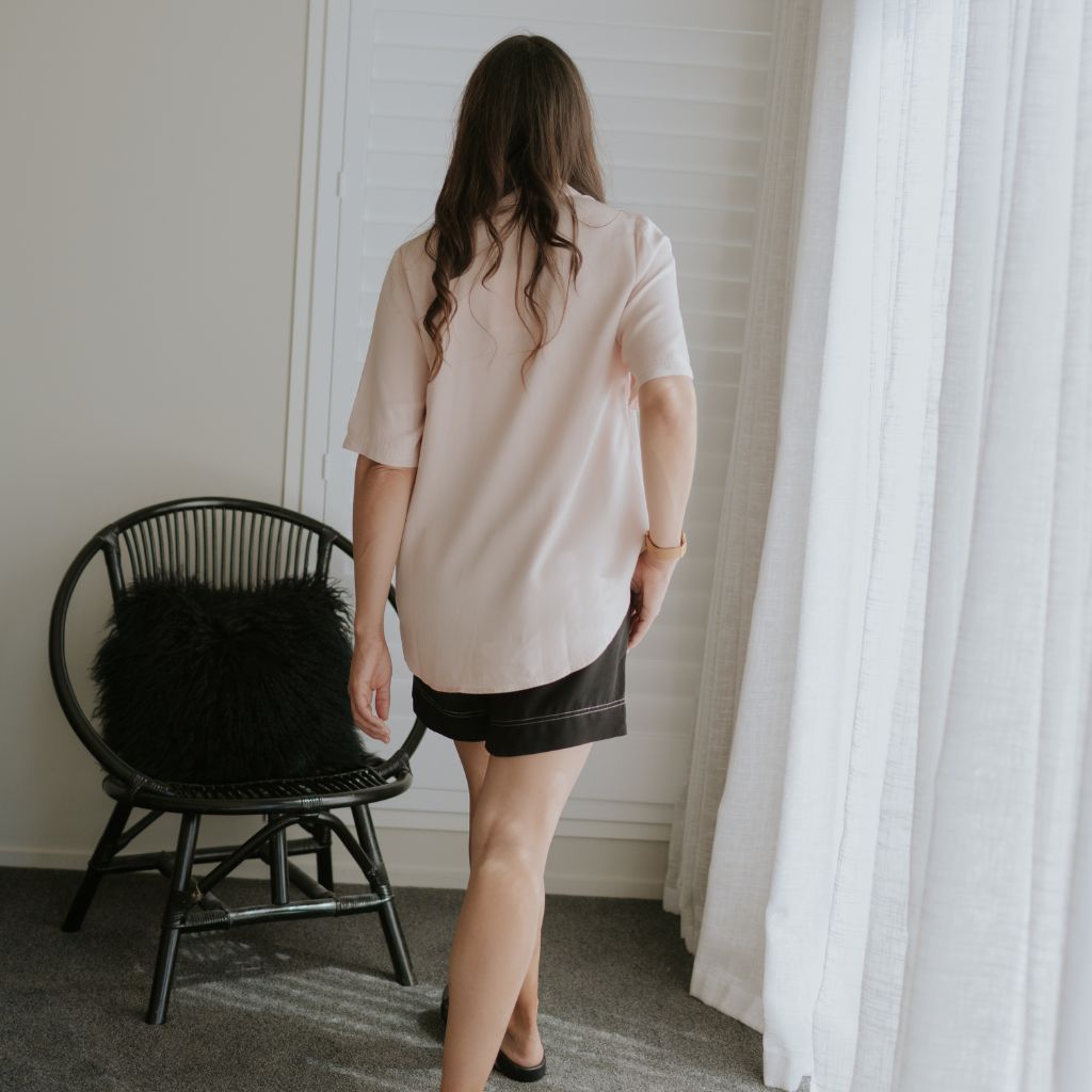 Missy Women's Viscose Blend Shirt - Dusty Rose