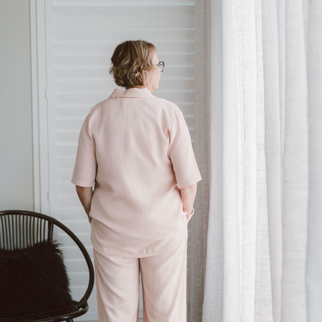 Missy Women&#39;s Viscose Blend Shirt - Dusty Rose