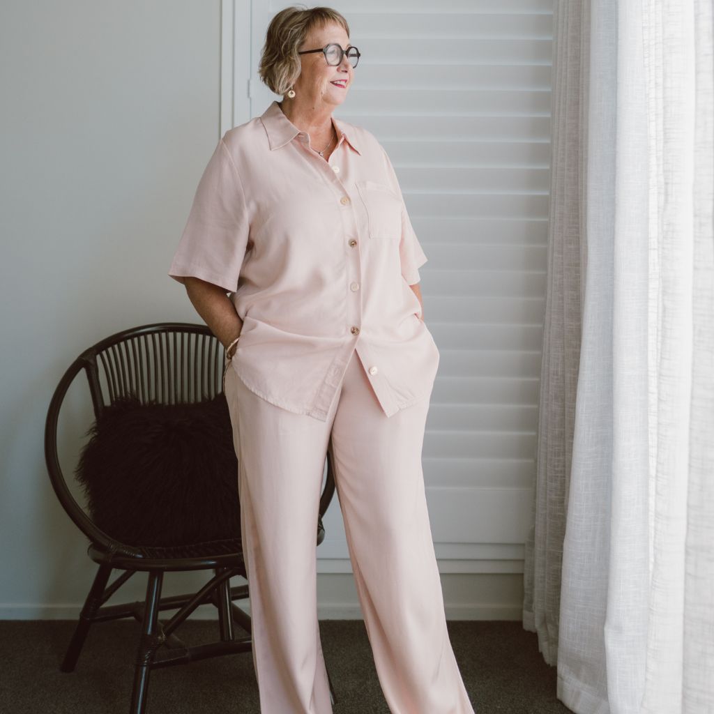 Missy Women&#39;s Viscose Blend Shirt - Dusty Rose