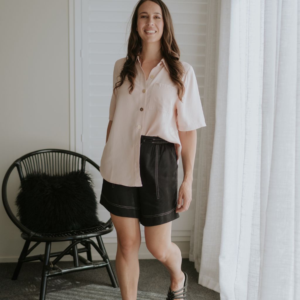 Missy Women&#39;s Viscose Blend Shirt - Dusty Rose