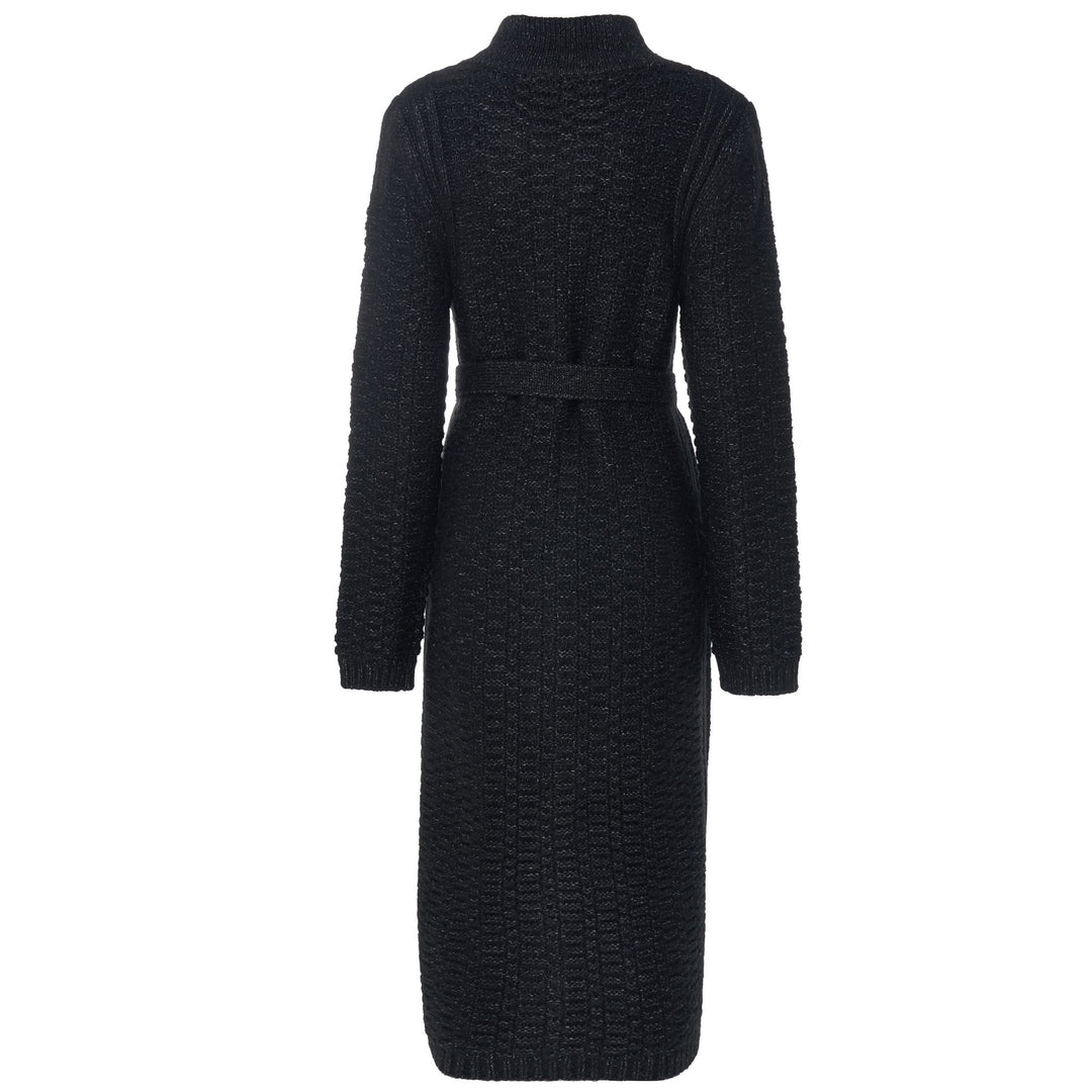 Naomi Long Knit Coat - Black