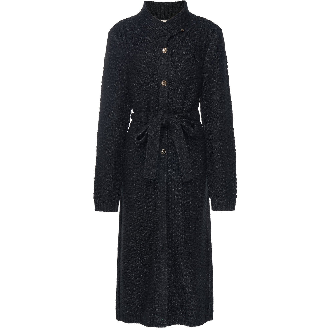 Naomi Long Knit Coat - Black