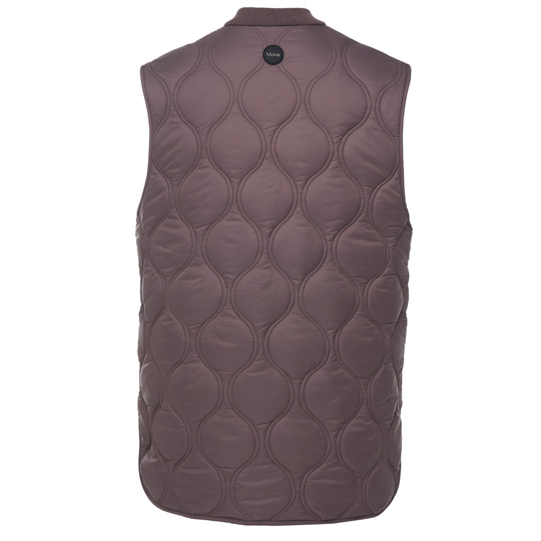Neve Quilted Vest - Cocoa Powder