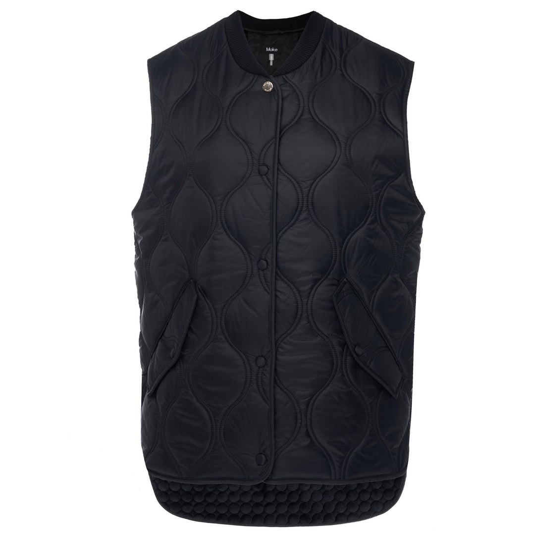 Neve Quilted Vest - Black