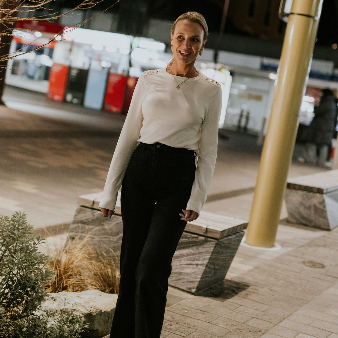 Nicki Sweater - Pearl