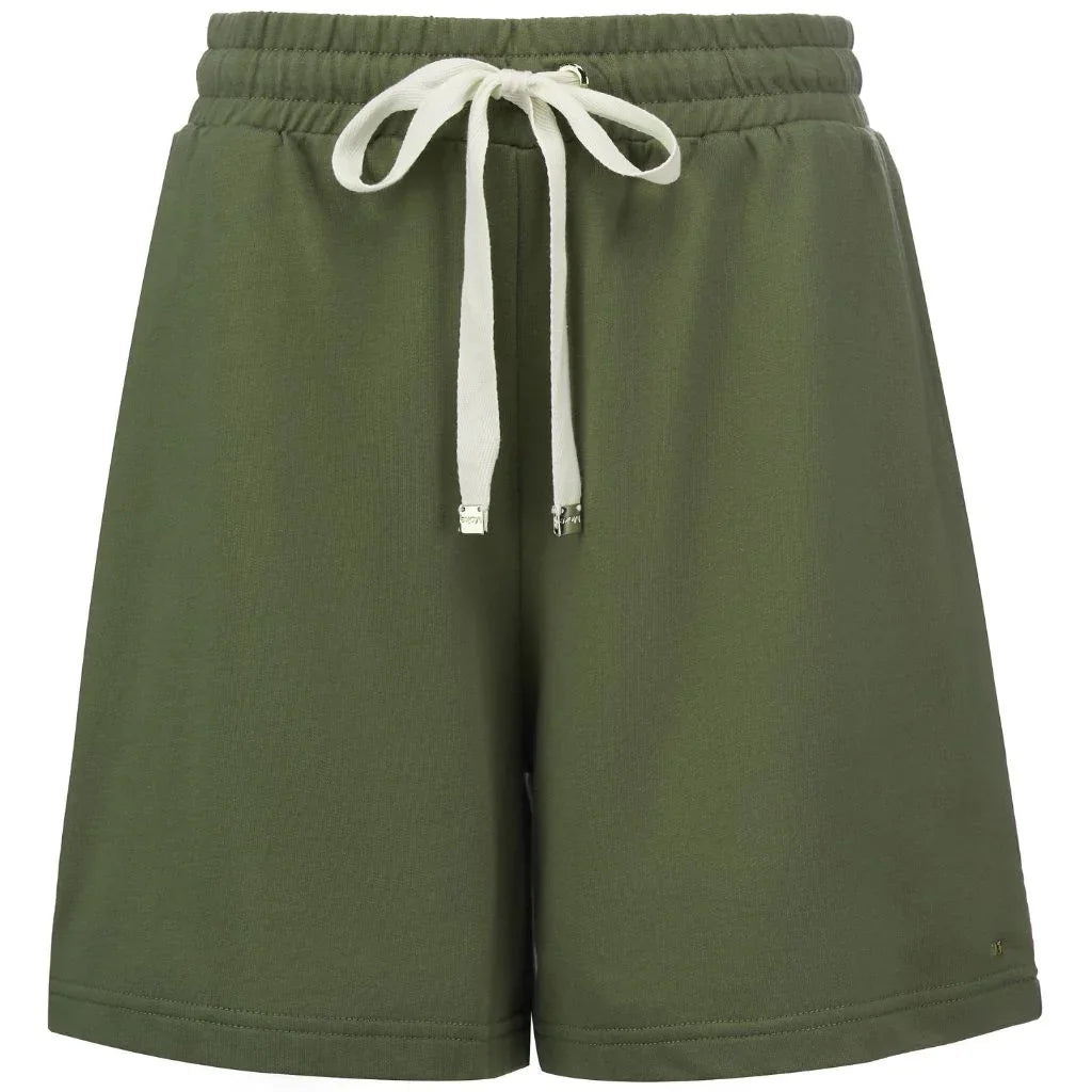Pippa Women&#39;s Terry Cotton Shorts | Bonsai Green