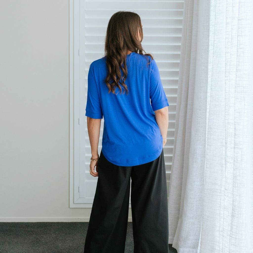 Ruby Women's Modal Tee  |  Dazzling Blue