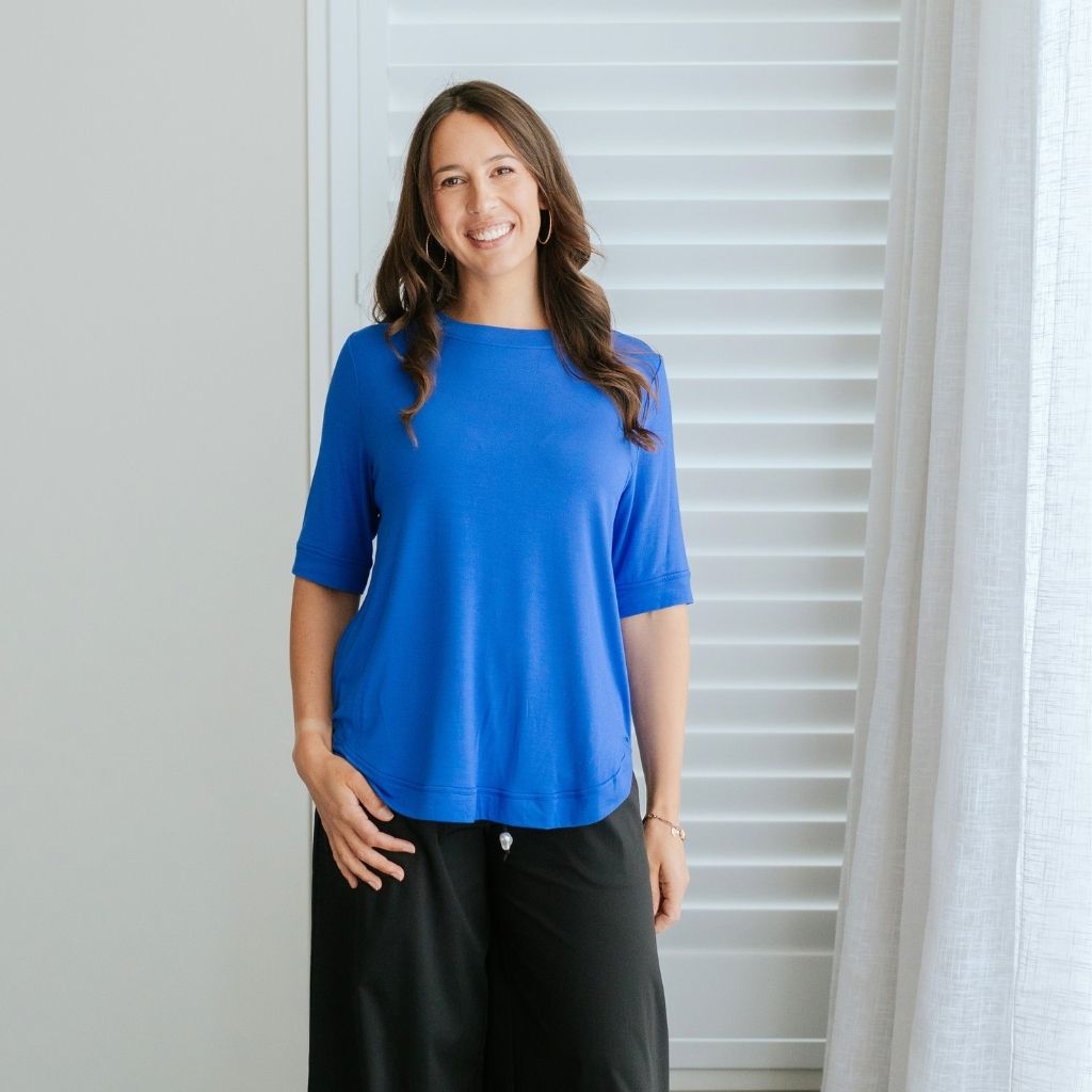 Ruby Women's Modal Tee  |  Dazzling Blue