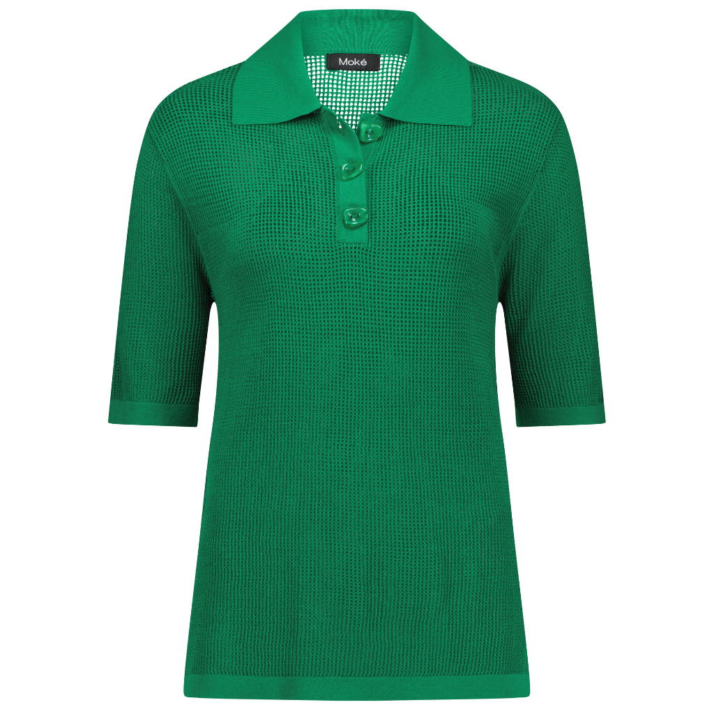 Cedar Women&#39;s Button Up Tee - Shamrock