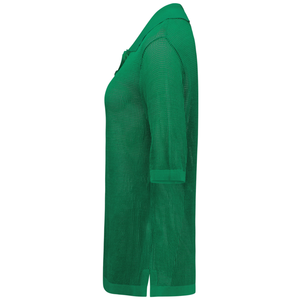 Cedar Women's Button Up Tee - Shamrock