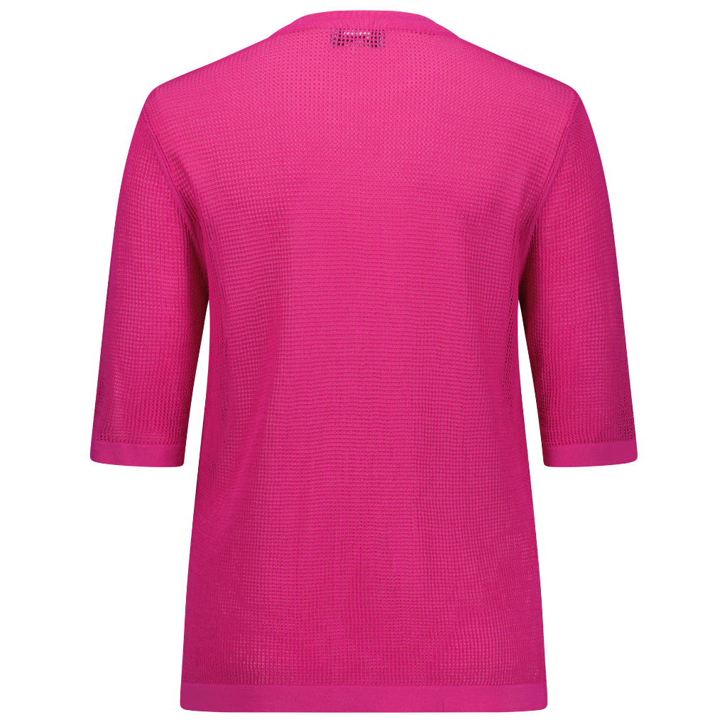 Florence Women&#39;s Short Sleeved Crew - Fuchsia