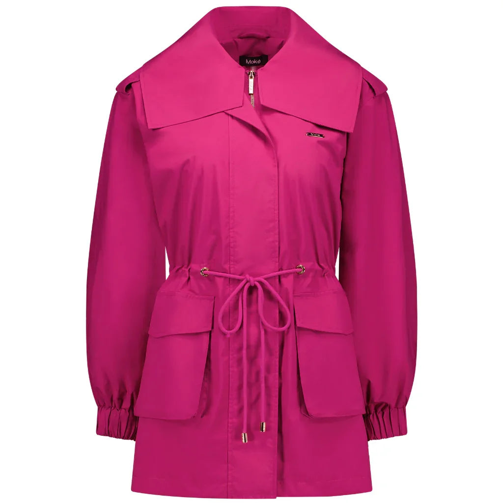 Marlow Women's Waterproof Rain Jacket Fuchsia Pink Moke Apparel