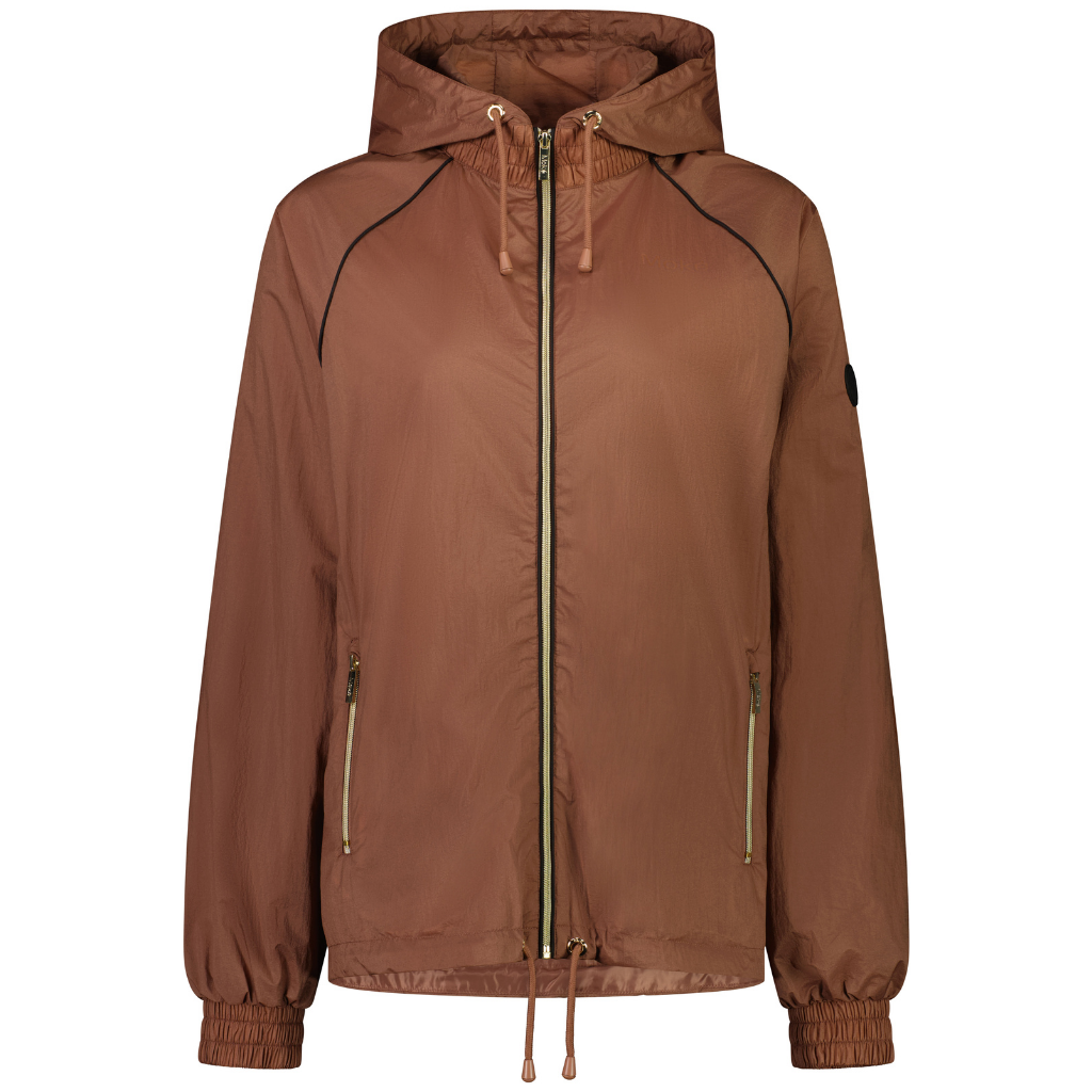 Ngapera Women&#39;s Wind Breaker - Desert with Black Trim