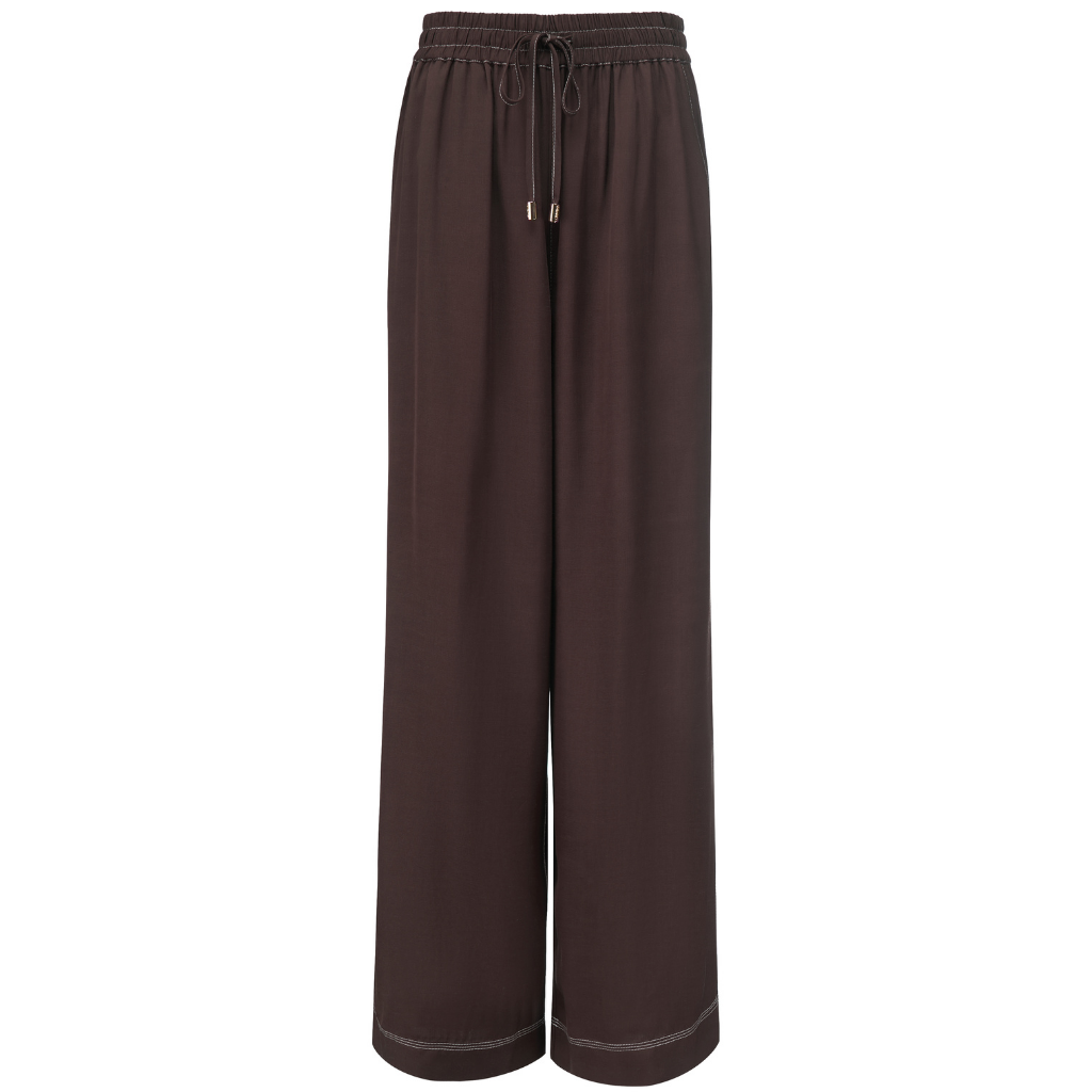 Bowie Women's Viscose Blend Pants - Cocoa