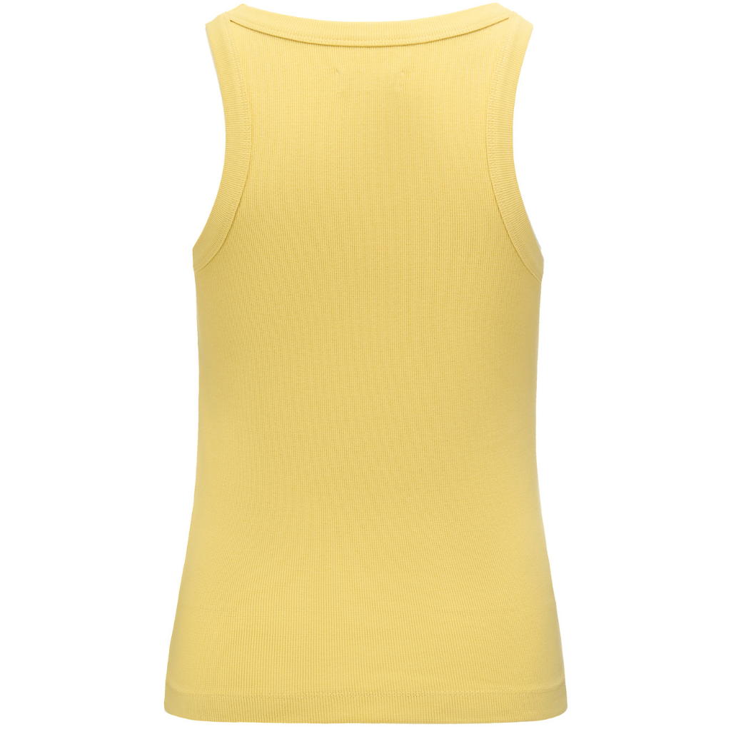 Ede Women&#39;s Cotton Rib Knit Tank | Lemongrass