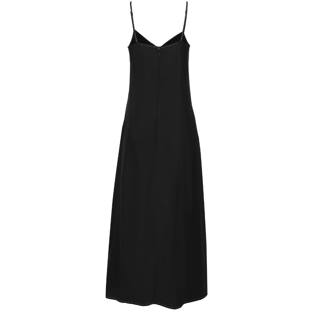 Lydia Women's Viscose Blend Slip Dress - Black