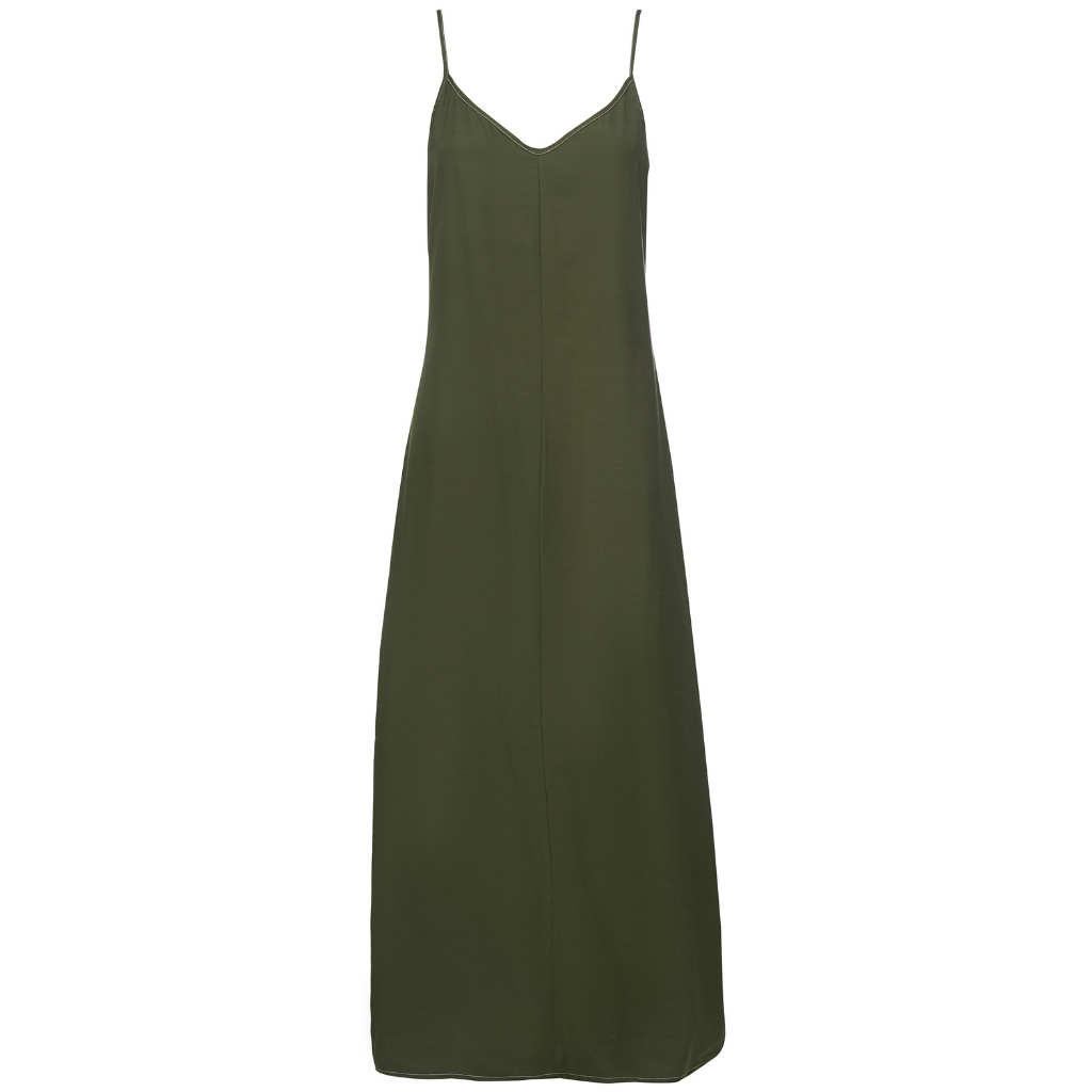 Lydia Women's Viscose Blend Slip Dress - Bonsai Green
