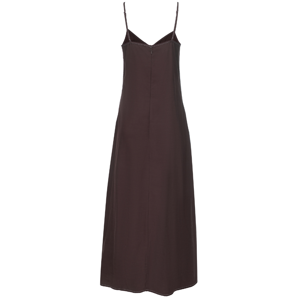 Lydia Women's Viscose Blend Slip Dress - Cocoa