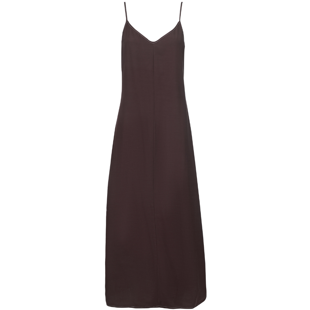 Lydia Women's Viscose Blend Slip Dress - Cocoa