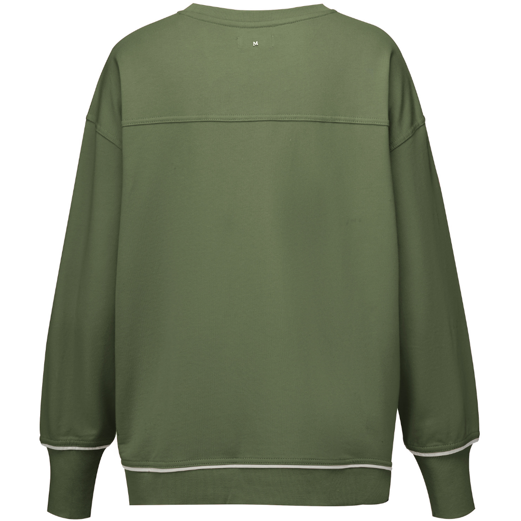Suzy Women's Terry Cotton Sweatshirt | Bonsai Green
