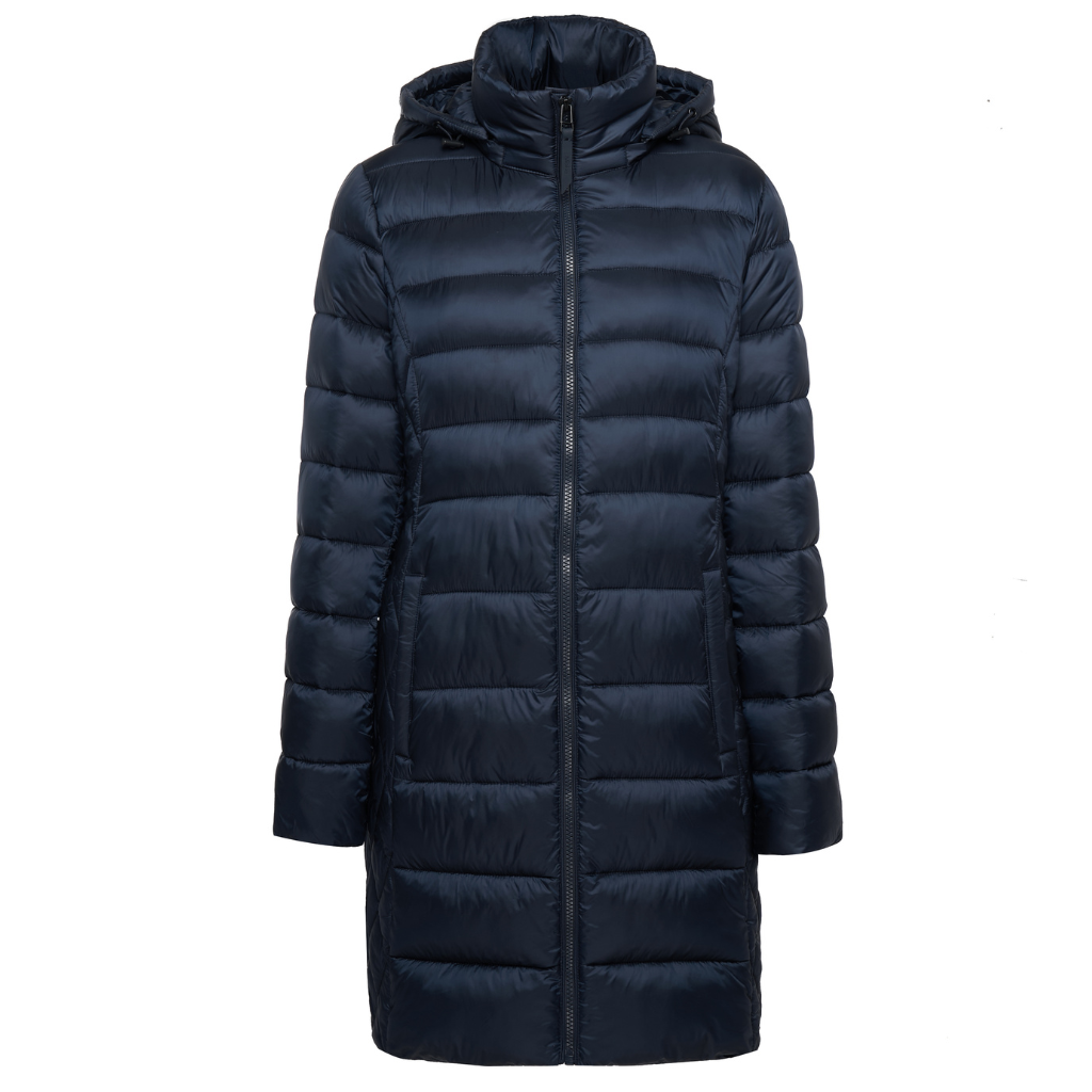 Seattle lightweight polyfill puffer coat in navy