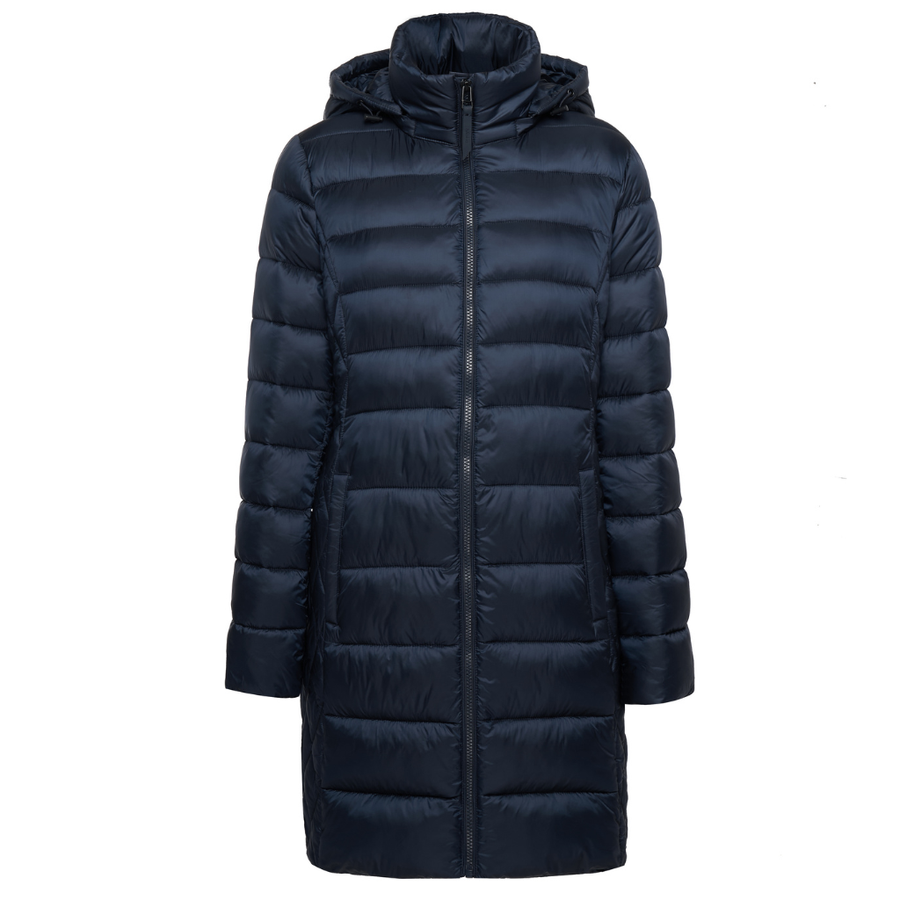 Seattle lightweight polyfill puffer coat in navy