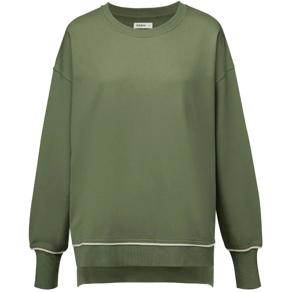 Suzy Women's Terry Cotton Sweatshirt | Bonsai Green