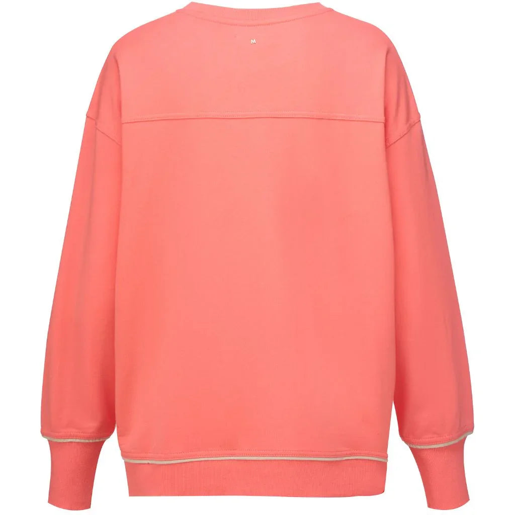 Suzy Women's Terry Cotton Sweatshirt | Sunset Coral