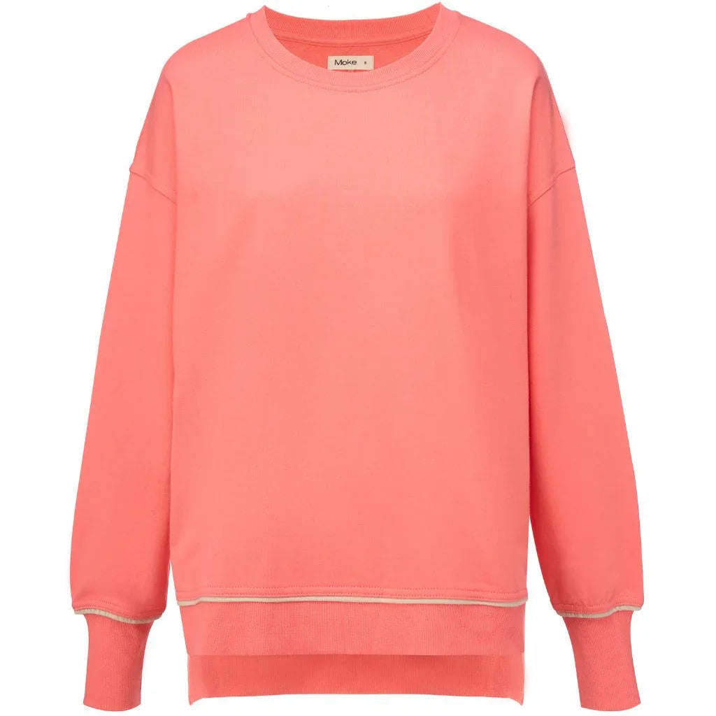Suzy Women&#39;s Terry Cotton Sweatshirt | Sunset Coral