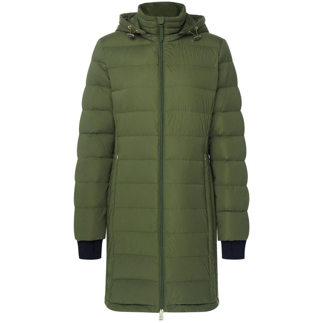 Sydney Packable Puffer Down Coat - Olive Green