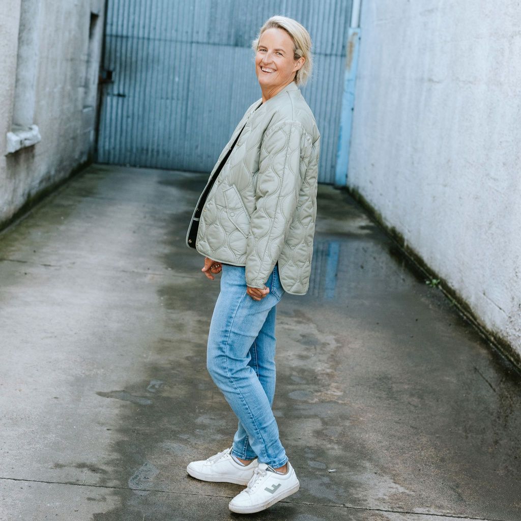 Talei Women's Quilted  Bomber - Green Tea