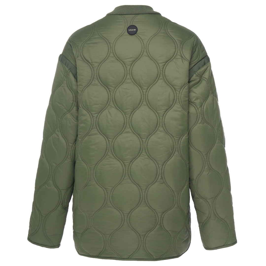 Talei Quilted Bomber Jacket - Olive Green
