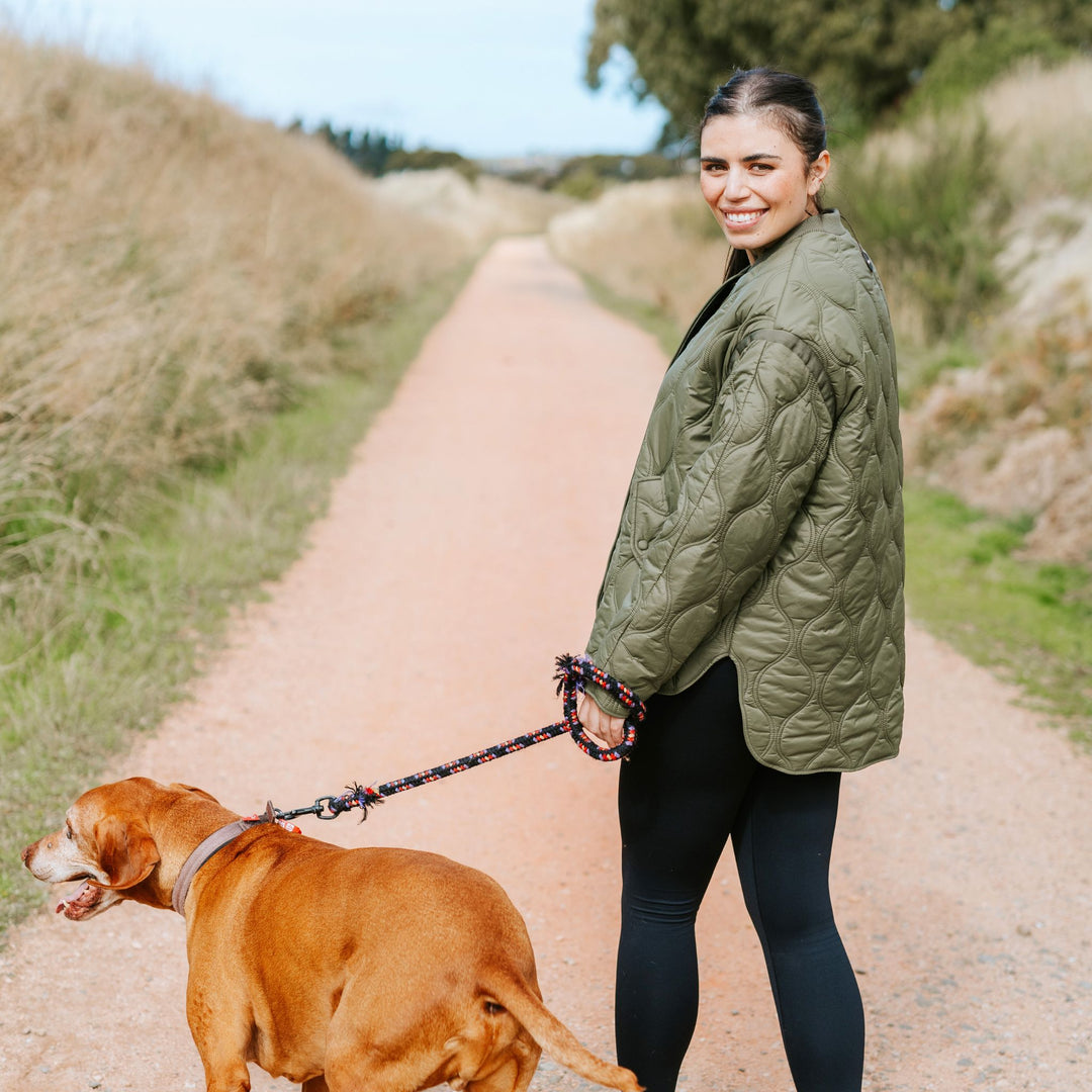 Talei Quilted Bomber Jacket - Olive Green