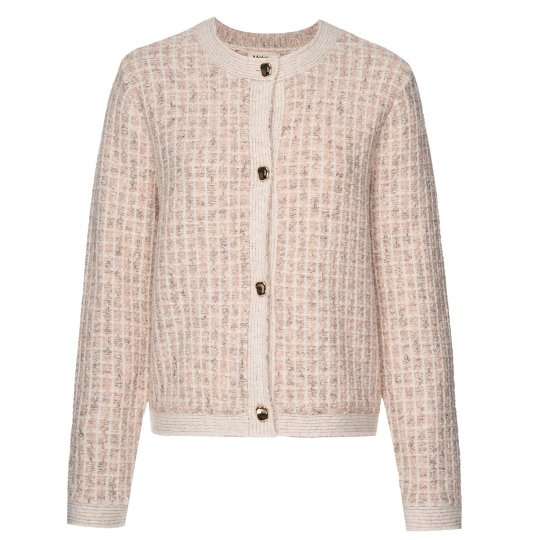 Vivian Cardigan - Blush Check