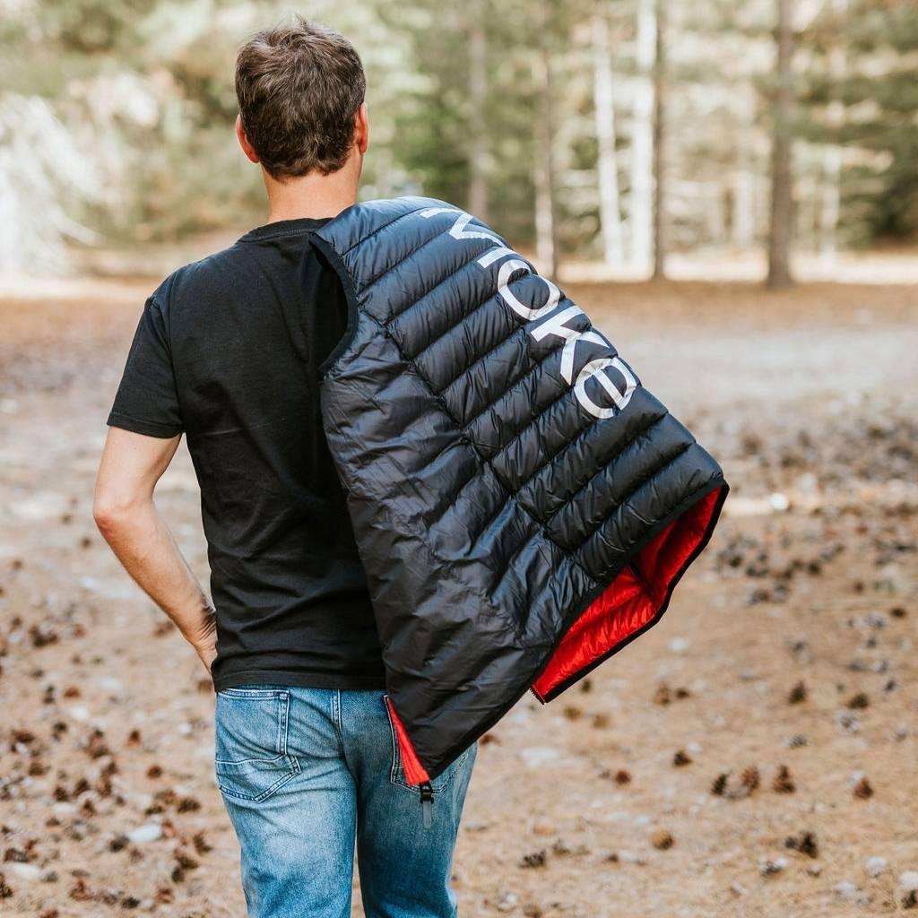 C.J Men's 90/10 Packable Down Vest | Red - Moke Apparel