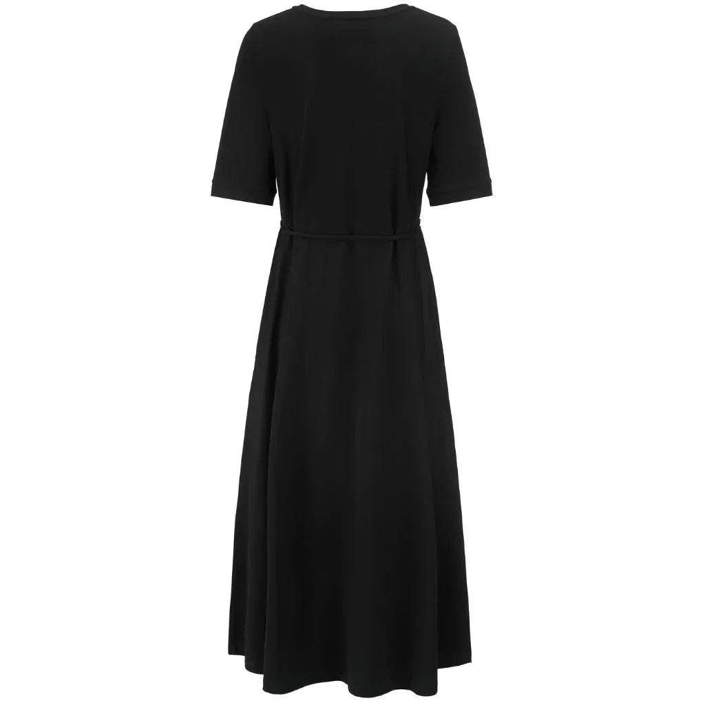 Greta Women's Cotton Tee Dress | Black