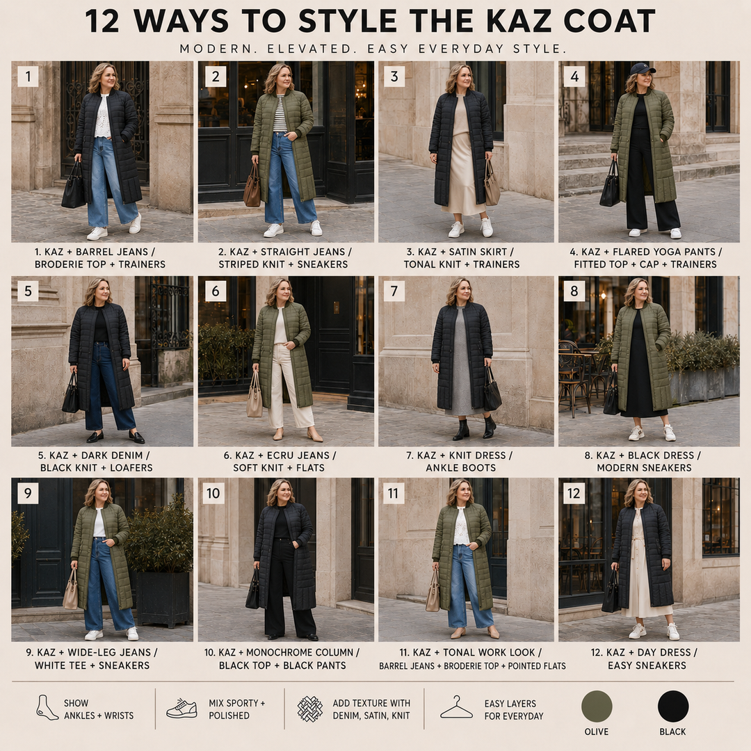 Kaz Puffer Down Coat - Black
