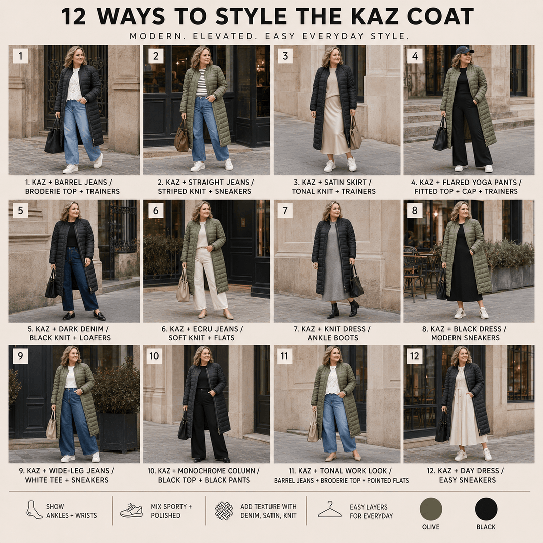 Kaz Puffer Down Coat - Olive Green
