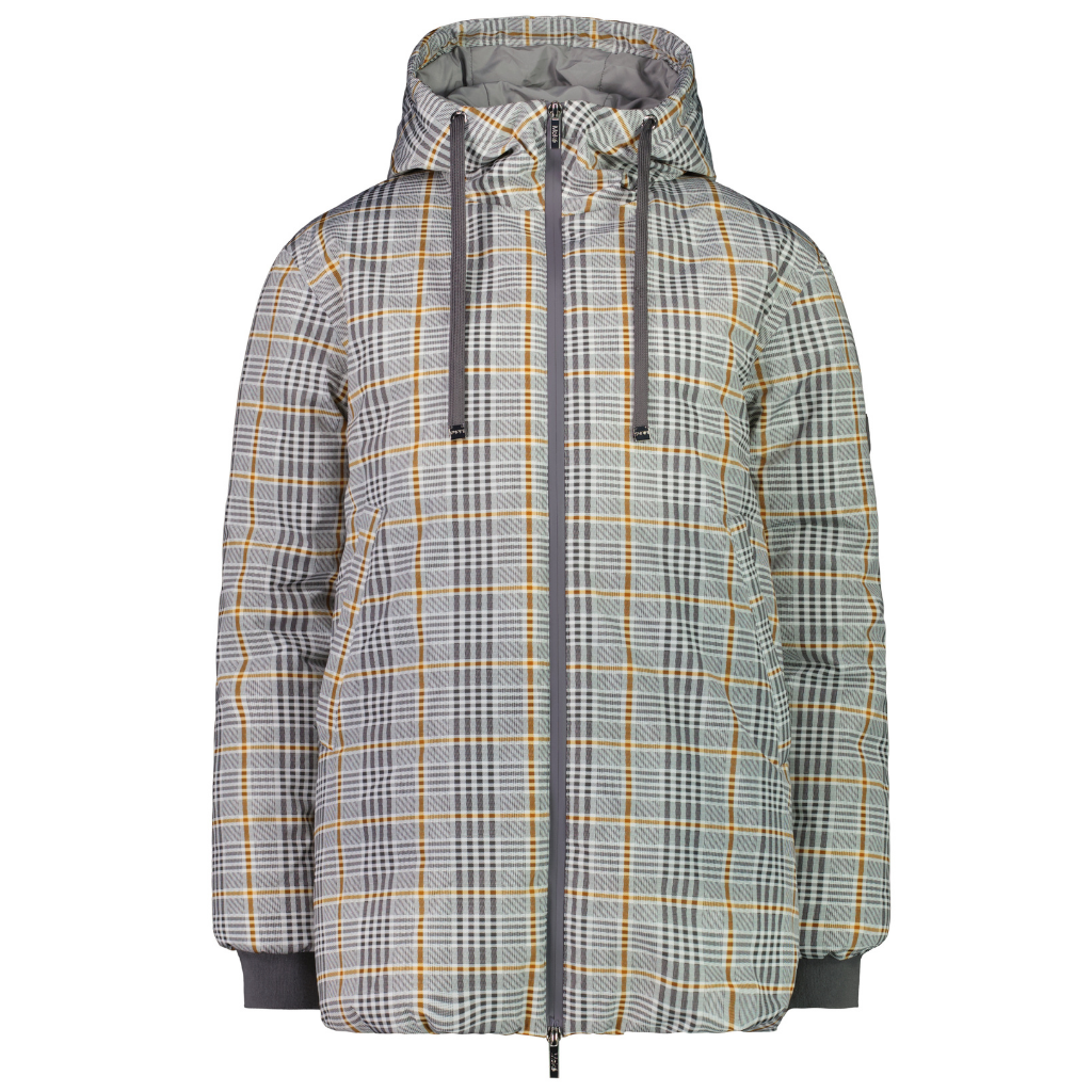 Chicago Women s Waterproof Goose Down Jacket Toffee Tartan