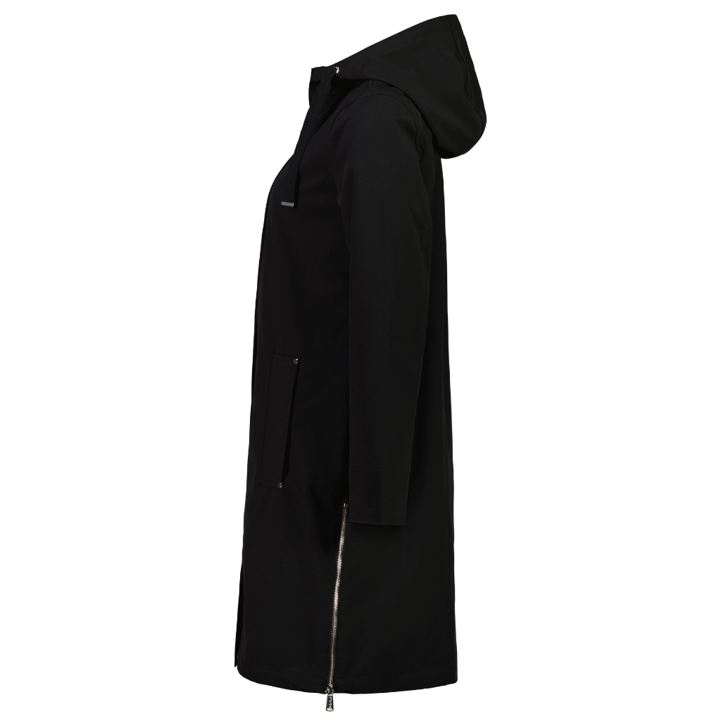 Rach Women&#39;s Long-Lined Soft Shell Coat - Black